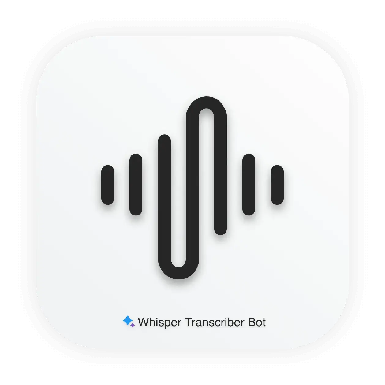 Whisper Transcriber Bot Logo